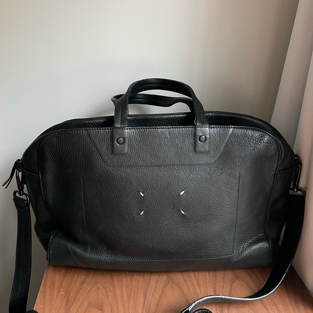 Maison Martin Margiela Black Leather Duffel Bag ghost briefcase - Picture 14 of 14